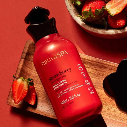 O BOTICARIO - NATIVA SPA - LOTION HYDRATATION CORPS - FRAISE - 400ML