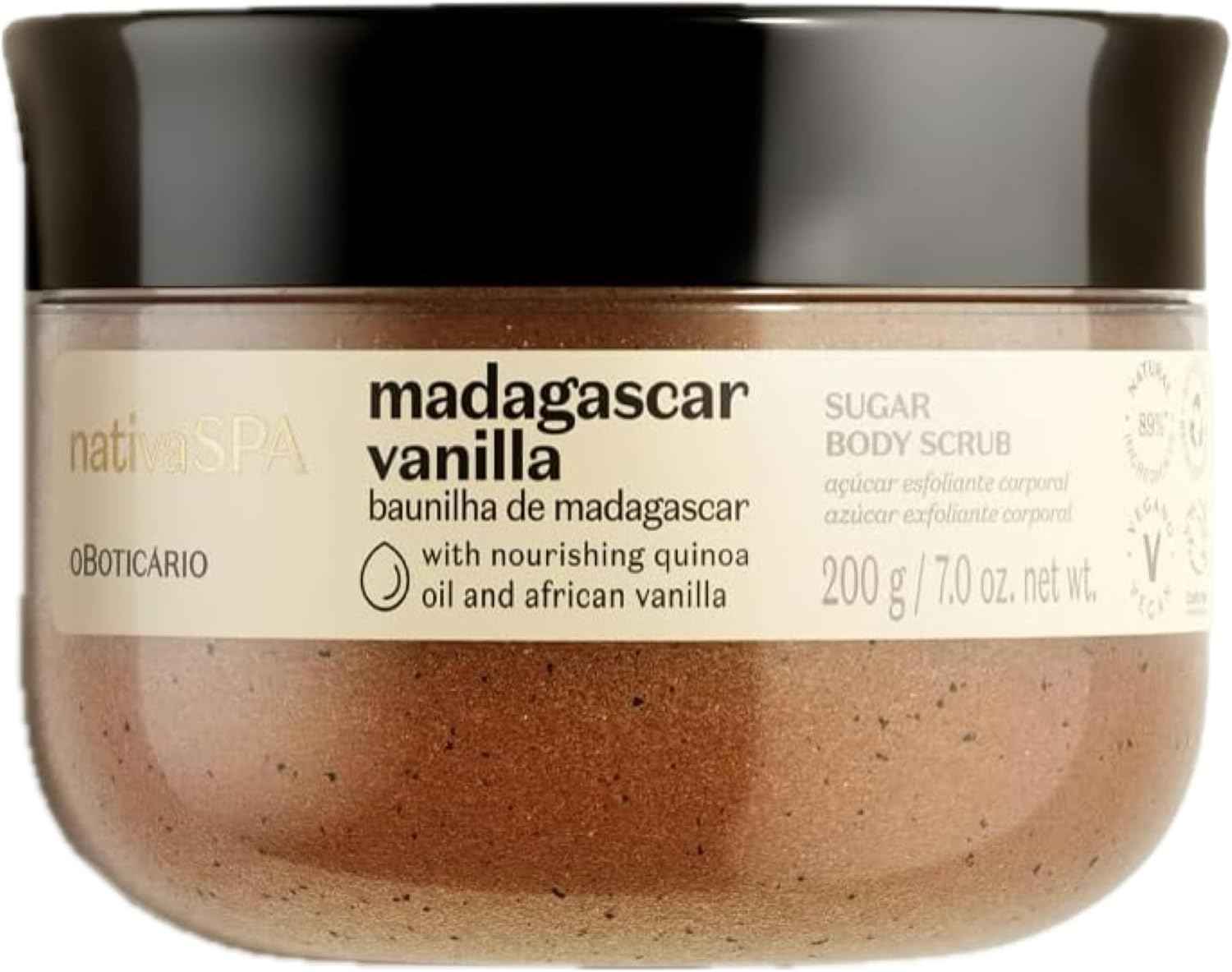 O boticario - Nativa Spa Exfoliant au sucre - Vanille de Madagascar - 200g