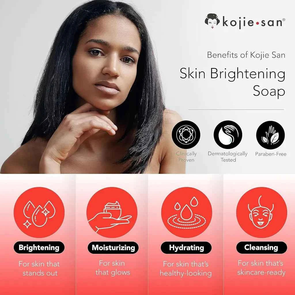 Savon éclaircissant - KOJIE SAN - SKIN LIGHTENING - 100 g - Sans parabène - Éclaircissant naturel