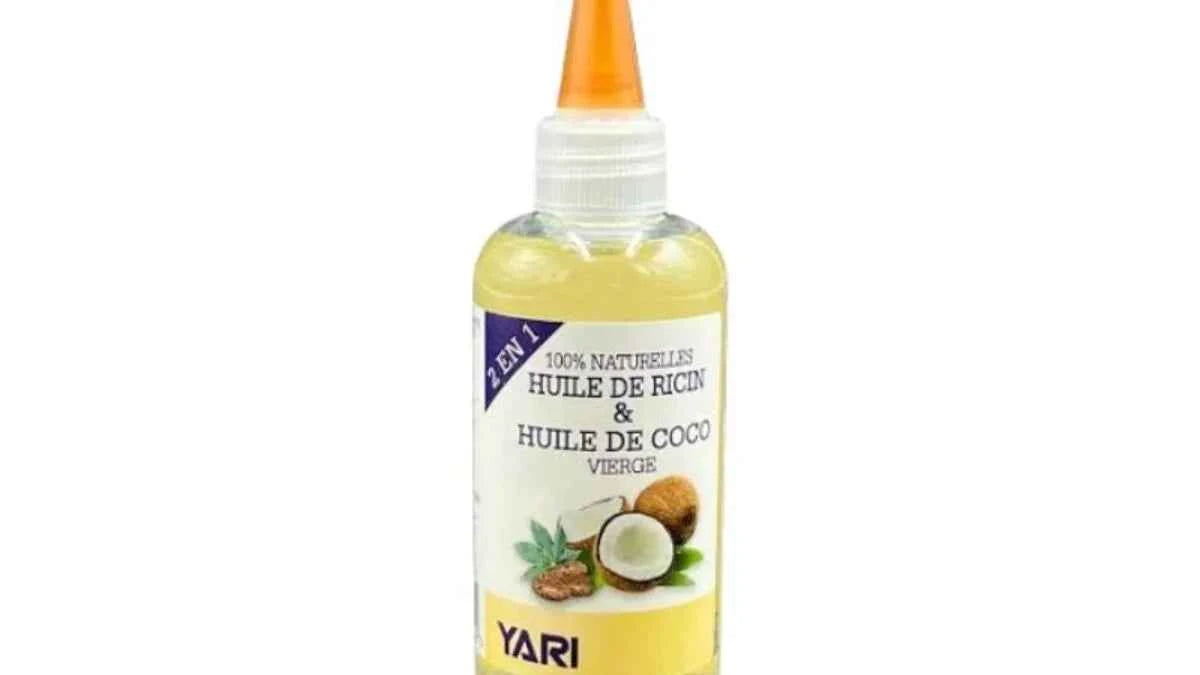 Huile de ricin et huile de noix de coco vierge 100% naturelle - 105ml