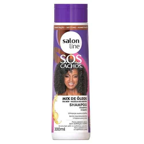 Salon Line Sos Cachos Mix De Óleos Shampooing
